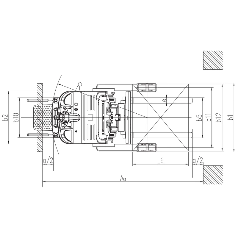 Elektro-Schubmaststapler EVV15DDS/EVV20DDS-P mit Fahrerplattform