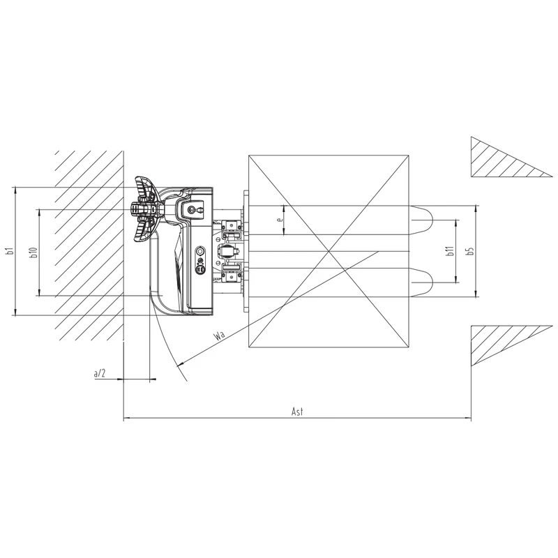 Elektro-Hochhubwagen ESV10-I/ESV12-I mit 1.600–1.950 mm Hubhöhe