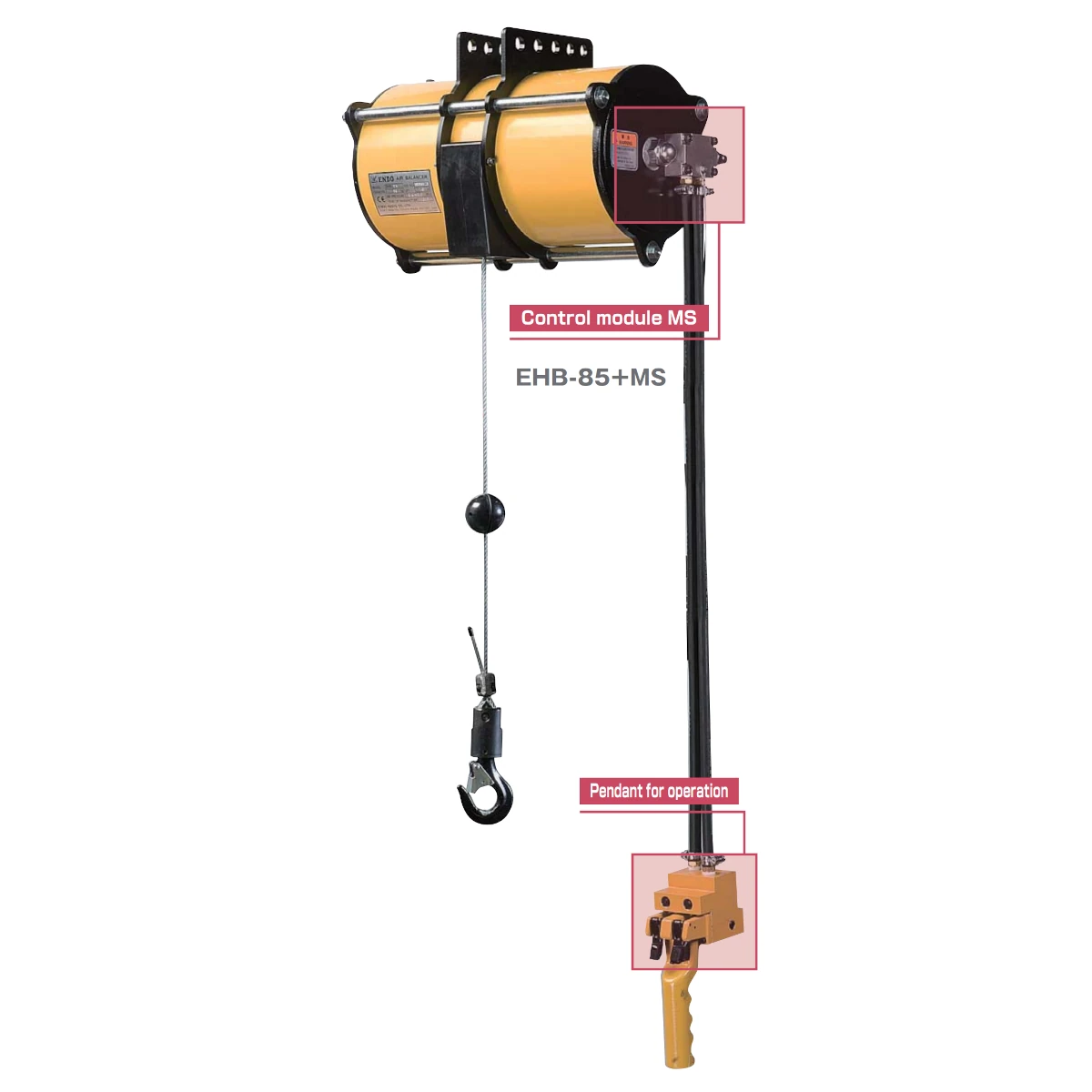 ENDO ATEX Druckluft-Balancer EHB (MS-Modul) 0–270 kg