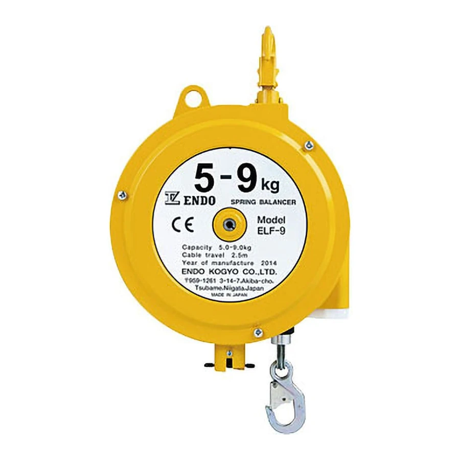 ENDO Federzug mit langem Hub (ELF-9), 5–9 kg