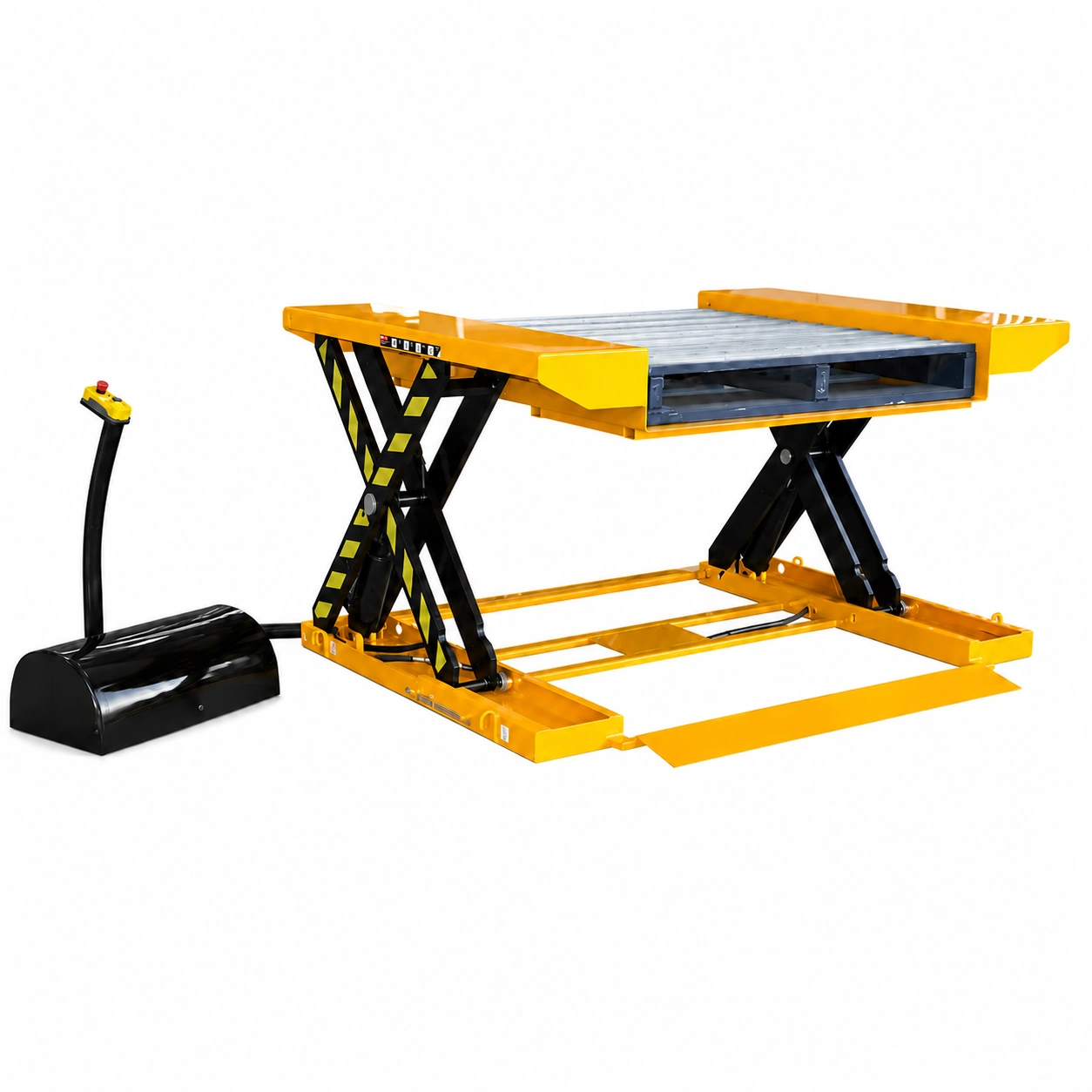 Ultra-Niedrigprofil-Hubtisch mit Rampe, 500–1500 kg