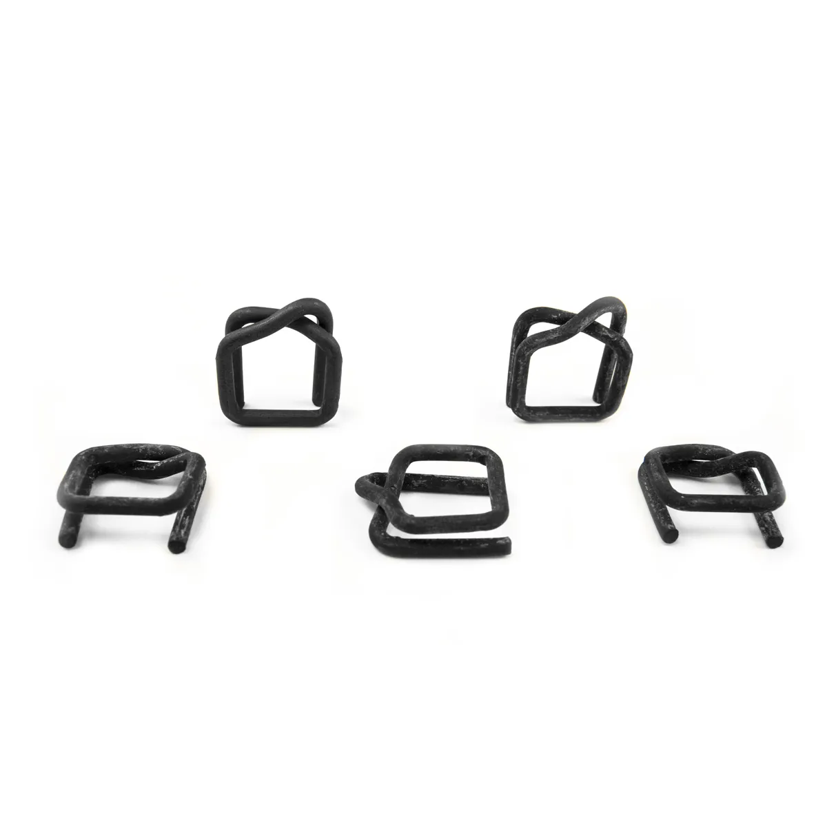 Phosphatierte Verschlusshülsen für Polyester-Umreifungsband (BUCKLES-19F), 19 mm