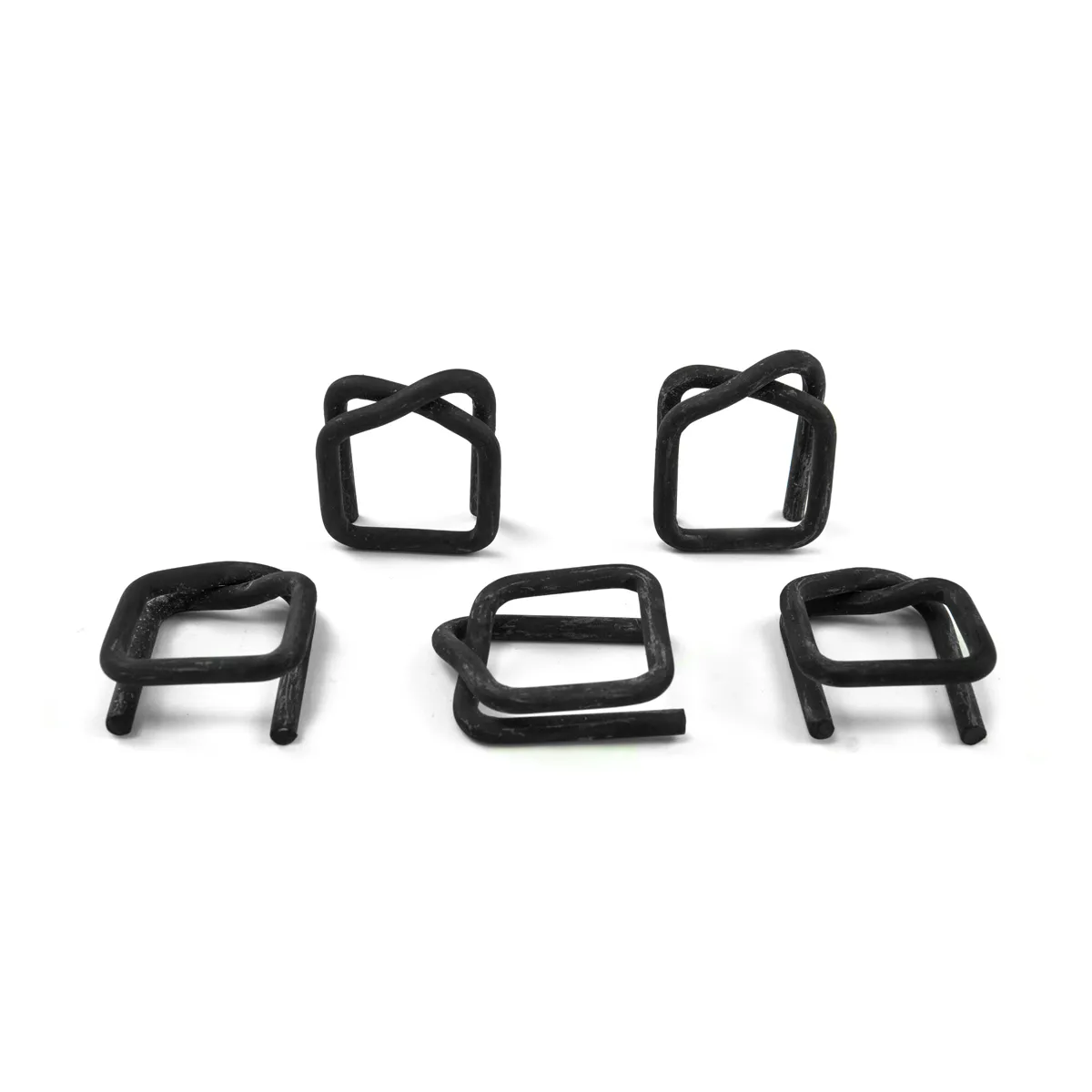 Phosphatierte Verschlussschnallen für Polyester-Umreifungsband (BUCKLES-25F), 25 mm