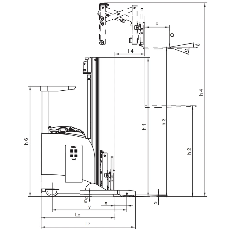 Elektro-Schubmaststapler REV15DS/REV18DS – Produktansicht 14