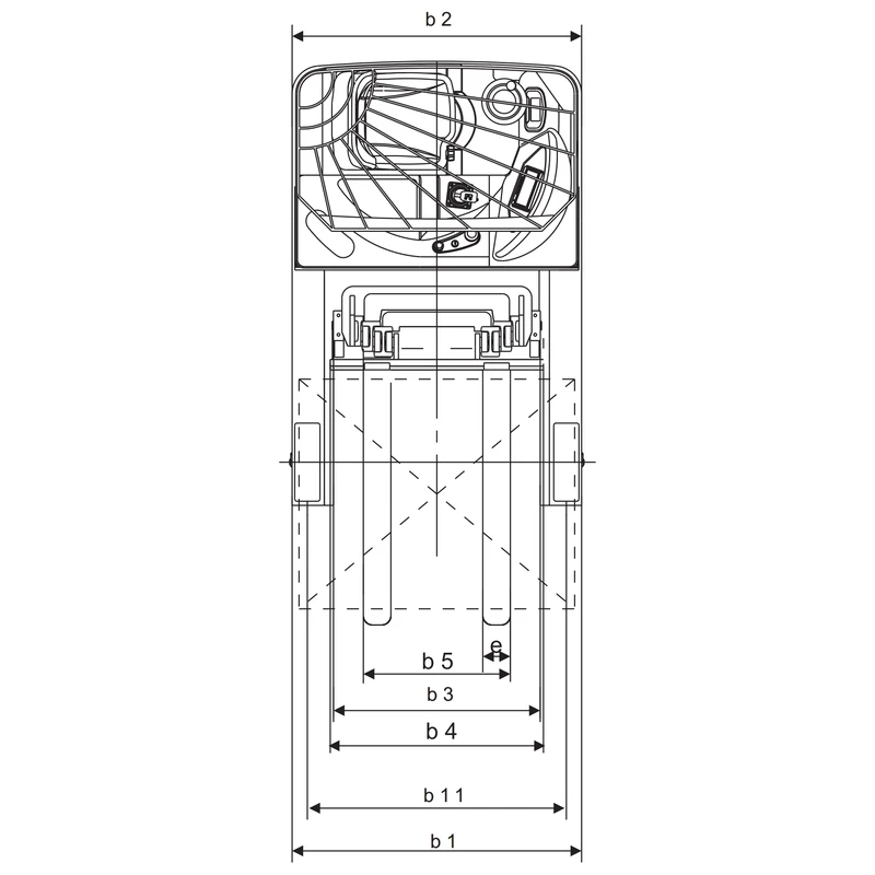 Elektro-Schubmaststapler REV15 mit ZF-Getriebe – Ansicht 4