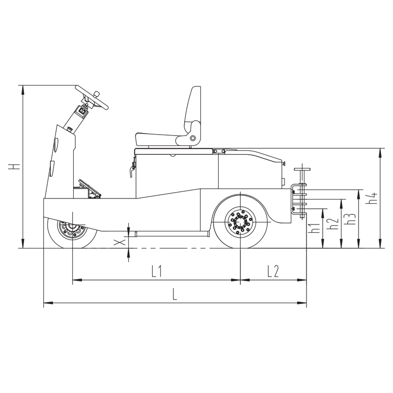 Elektroschlepper MVEV20/MVEV30 mit hydraulischer Betriebsbremse