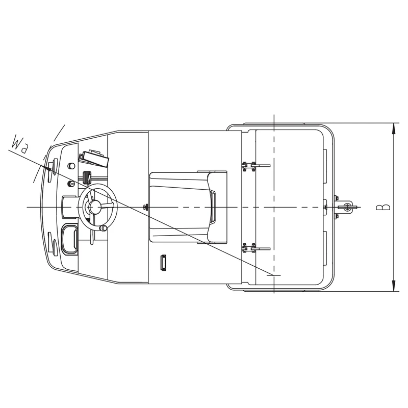 Elektroschlepper MVEV20/MVEV30 mit zu öffnender Karosseriehaube