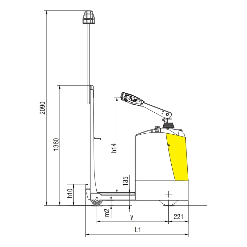 Elektro-Schlepper VEV20ST/VEV30ST mit Fahrerstand