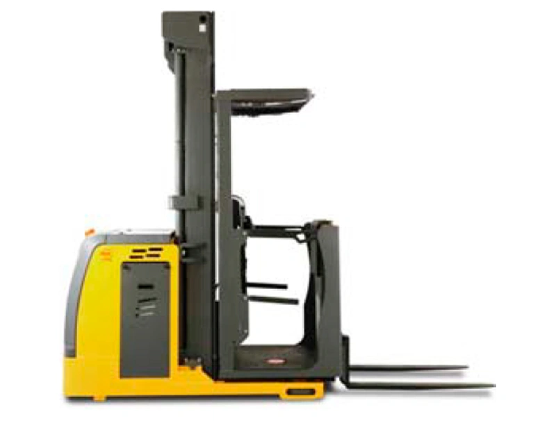 Vertikalkommissionierer OPS15-BD mit hebbarer Fahrerplattform